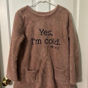 Cozy Pink Fleece Pullover